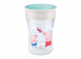 Dětský hrníček Magic NUK Cup Peppa Pig (8+ m.) NUK 360°