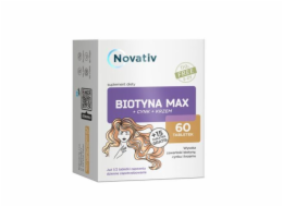 Novativ Biotin MAX+Cync+Silicon 60 tablet + 15 tablet zdarma