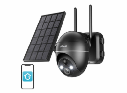 Wireless 5MP WiFi outdoor camera ieGeek ZS-GX4S black with solar panel
