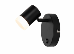 Nástěnné svítidlo Domoletti Wick LED21001-1R BLK, 3,5 W, 3K