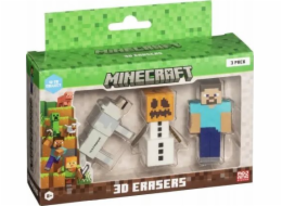 MINECRAFT 3D ERASERS - 3 PACK VER.B