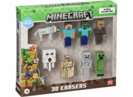 MINECRAFT 3D ERASERS - 8 PACK DELUXE BOX VER.A