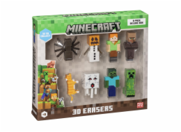 MINECRAFT 3D ERASERS - 8 PACK DELUXE BOX VER.B