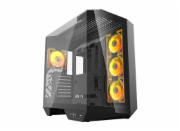 Počítačová skříň Darkflash DY470 se 4 ventilátory (černá)