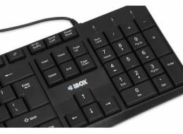 iBOX Eris USB klávesnice, černá