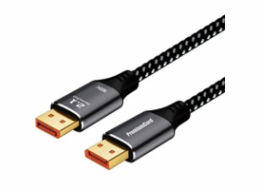 Kabel DisplayPort 2.1, 16K@60Hz, kovové a zlacené konektory, 1m