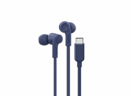 Belkin SoundForm Sluchátka s mikrofonem Kabel Do ucha Hudba / volný čas USB typu C Modrá