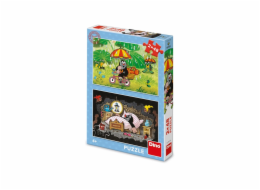 Dino Puzzle Krtkův den 2x48 dílků