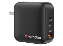 Verbatim Mini GaN Charger 165W 3xUSB-C 1xUSB-A US/EU/UK A.32216