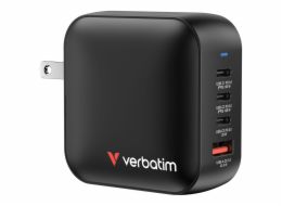 Verbatim Mini GaN Charger 100W 3xUSB-C PD, 1xUSB-A QC 3.0 32231