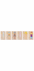 Goki Dřevěné puzzle Lidské tělo - holka
