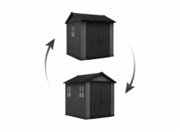 Zahradní domek Keter Newton Plus wide 7x7,5 šedý, s podlahou