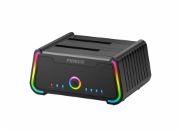 Dokovací/klonovací stanice pro HDD/SSD FIDECO YPZ230R (SATA 2.5"/3.5", UASP)