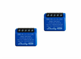 Shelly 1 Mini Gen3 Set of 2 Controllers, WiFi/Bluetooth
