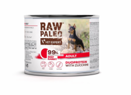 RAW PALEO Duoprotein Beef & Rabbit Adult - vlhké krmivo pro psy - 200g