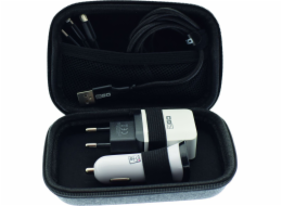 2GO Reise-Set vše v jednom 3-tlg. USB kabel + Ladegerät