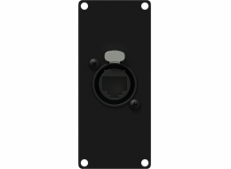 Caymon  CASY167/B Panel CASY s přechodem: etherCON – RJ45, 1-modul, černá verze