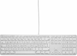 LMP Large Font USB Keyboard 110 kláves drátová USB klávesnice s 2x USB a hliníkovým horním krytem - německá