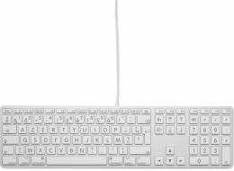 LMP Large Font USB Keyboard 110 kláves drátová USB klávesnice s 2x USB a hliníkovým horním krytem - francouzská AZERTY
