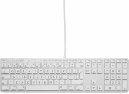 Klávesnice LMP Large Font USB Keyboard 110 kláves drátová USB klávesnice s 2x USB a hliníkovým horním krytem - UK English