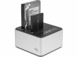 OWC Drive Dock U.2 USB 3.2 (10 Gb/s) Dvoušachtové dokovací řešení pro 2,5palcové a 3,5palcové NVMe U.2 a SATA disky
