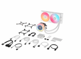 Corsair iCUE LINK TITAN 240 RX LCD Procesor Kapalinový chladič typu vše v jednom 12 cm Bílá 1 kusů