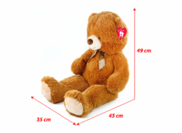 Rappa Velký plyšový medvěd Oskar s visačkou 90 cm