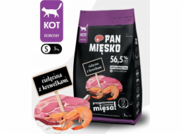 PAN MIESKO  Telecí s Krevetami Small - suché maso pro kočky - 5 kg