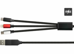 Dobré připojení Nabíjecí kabel 6 v 1 USB-C/USB-A > USB-C + Micro-USB + Lightning