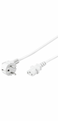 Kabel síťový 230V k počítači 3m bílý
