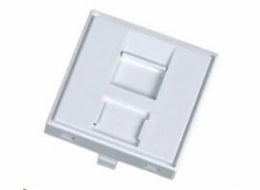 Modul neosazený 1x RJ45, 45x45 mm s prachovkou