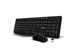 EVOLVEO Set klávesnice a myši K1050, Bezhrátové 2.4GHz, CZ+SK, černá