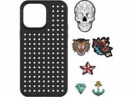 Sada pouzder Pinit Pinit Dynamic + Tattoo Pin iPhone 14 6,1" černá/černý vzor 3