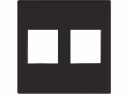 Procab AV adaptér Procab CP45KS2/B Spojovací deska Keystone 45 x 45 mm Černá