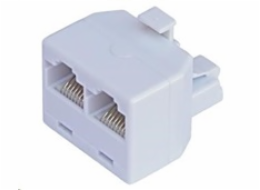 Rozdvojka RJ45, 1x8p8c/2x8p8c - telefonní