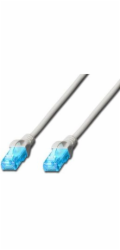 Digitus Ecoline Patch Cable, UTP, CAT 5e, AWG 26/7, šedý 15m, 1ks