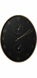 Nástěnné hodiny se zlatým rámem 35 x 27 cm KO-837362260