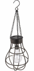 Lampa solární s LED žárovkou závěsná 18,5 x 27 cm KO-512000570