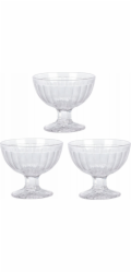 Sklenice na zmrzlinu sada 3 ks 200 ml KO-YE6000090