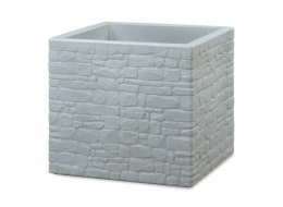 Hrnec Scheurich Stony Grey, plast, O 29 cm, šedý
