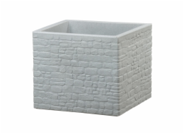 Hrnec Scheurich Stony Grey, plast, O 38 cm, šedý