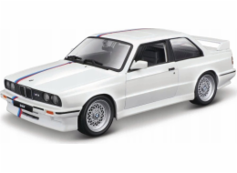 Bburago BMW M3 1988 model vozidla (bílá)