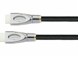 PYTHON  HDMI« 2.1 kabel 8K UHD-2 Nylongeflecht schwarz 2m