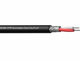 Kabelový prokab prokab CMX222-CCA/1 DMX-AES kabel 2 x 0,34 mm2 22 AWG EN50399 CPR EUROCLASS 100 m dřevěný naviják