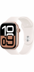 Chytré hodinky Apple Watch 10 GPS 46mm S/M, růžové zlato