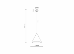 Závěsné svítidlo TK Lighting Cono 6632, 15 W, E27