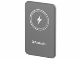 VERBATIM Powerbanka Charge  n  Go, Magnetická, 5000 mAh, USB-C, Šedá