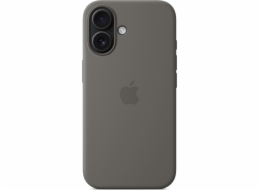 iPhone 16 Silicone Case with MS - Stone Gray