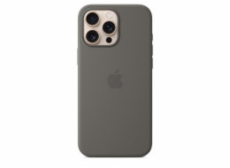 iPhone 16 Pro Max Silicone Case with MS - Stone Gr