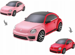 RASTAR R/C 1:24 Volkswagen Beetle auto na dálkové ovládání - změna barvy (růžové)